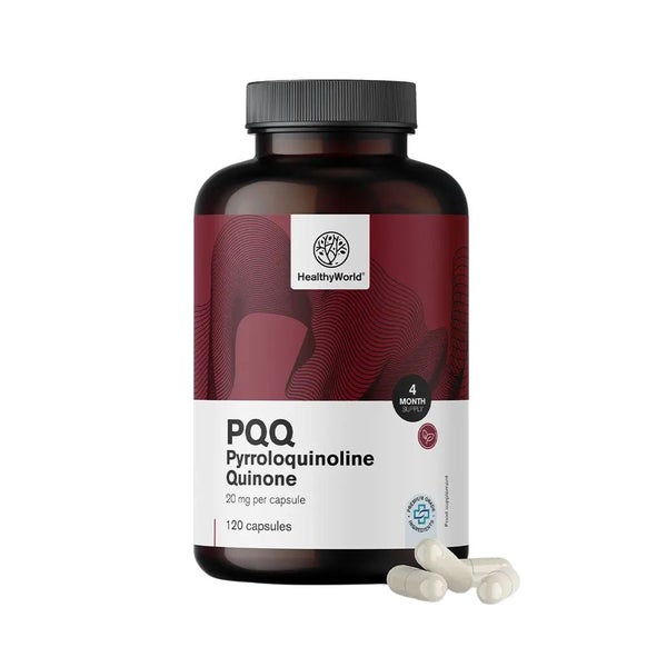 HealthyWorld PQQ – Pyrrolochinolinchinon 20 mg 120 St