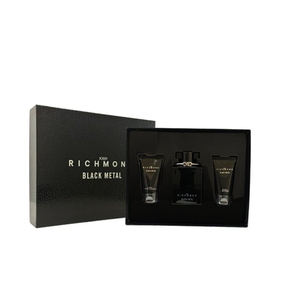 Set : Black Metal Natural Shower Gel 50ml, Body Lotion 50ml, EdP 100ml 0,2 l