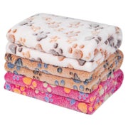 ElevaPulse Katzendecke Hundedecke Flauschig 3er Set Pfotenab 1 St