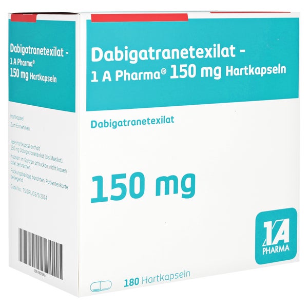 Dabigatranetexilat-1a Pharma 150 Mg Hartkapseln 180 St