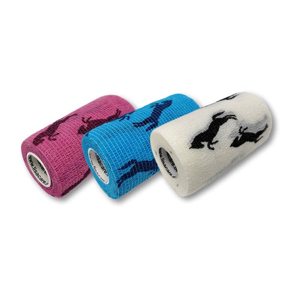LisaCare Pferdebandagen - 10cm x 4,5m - 3er Set 3 St