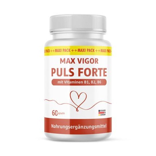 Max Vigor Puls Forte Kapseln | mit Vitamin B1, B2 & B6 60 St
