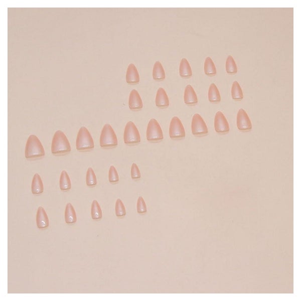 Press On Nails Kurz Almond 24 Mandelnagel – leuchtend 1 St