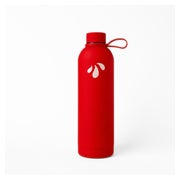 LiqVits Soft-Grip Trinkflasche 750ml Edelstahl, Rot 1 St