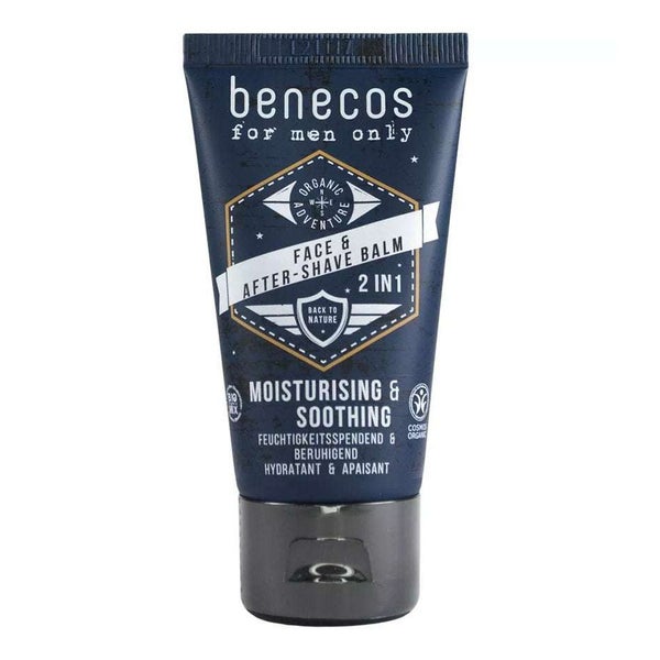 benecos Face & After-Shave Balm 2in1 für Männer Bio 50 ml