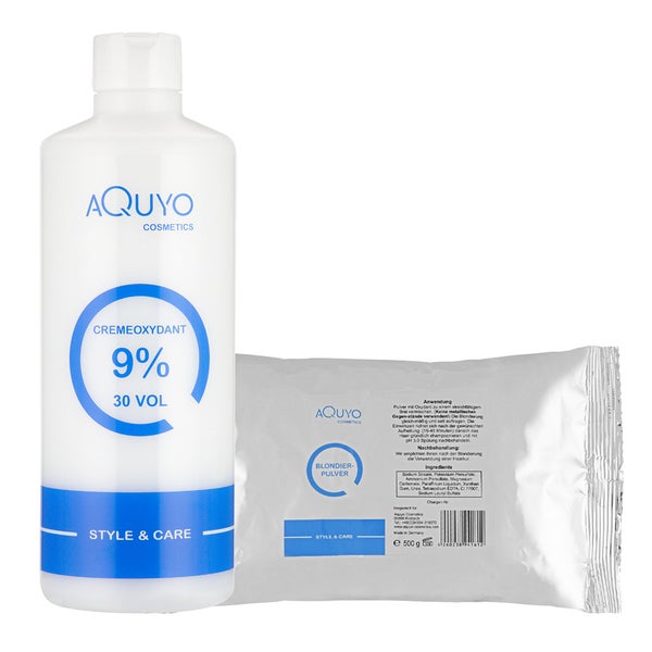 Blondierpulver 500g + Creme Oxydant Entwickler 9% (500ml) 1 St