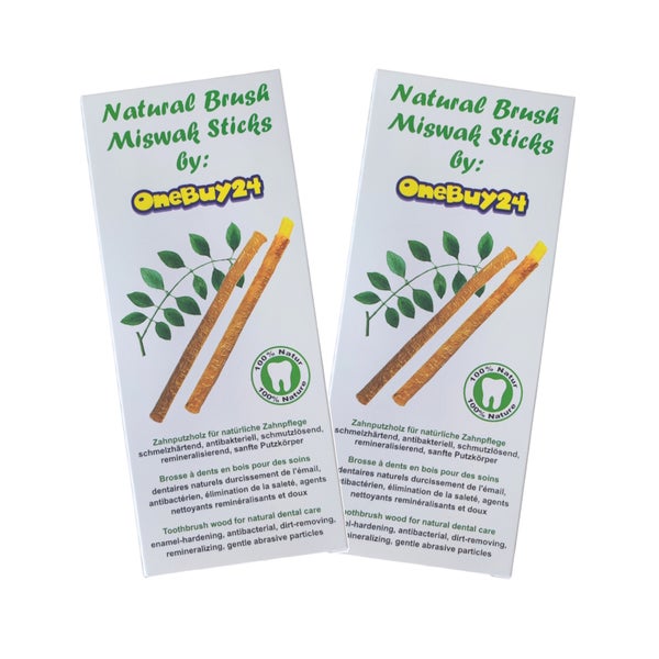 OneBuy24 Miswak mit natürlichen Mineralien und Gipskristalle 10 St