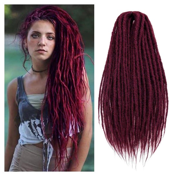 Dreadlocks Extensions 24 Inch Synthetic Goddess Locs Double- 1 St