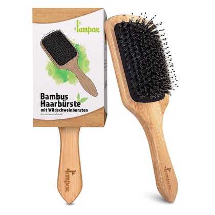 Bambus Haarbrste mit Wildschweinborsten, Entwirrbrste 1 St online kaufen  | DocMorris