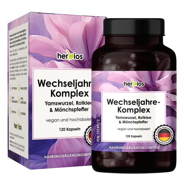 HERBIOS Wechseljahre-Komplex Yamswurzel, Rotklee & 
Mönchspfeffer 120 Kapseln 120 St