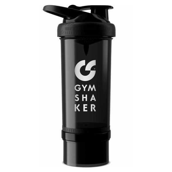 Protein Shaker mit Pulverfach - Schwarz 1 St