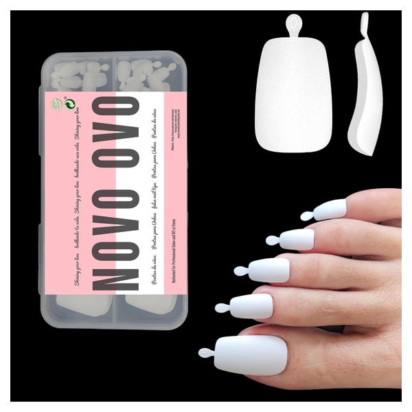 Zehennägel Softgel Fullcover 120 Stück Long Toe Nails White 1 St