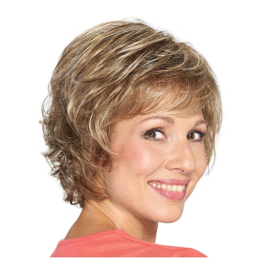 Perücke Michelle von Lofty in Dunkelasch-/Lichtblond gesträhnt 1 St