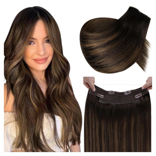 Extensions Echthaar Remy Balayage Braun Wire Draht 35 cm-w 1 1 St