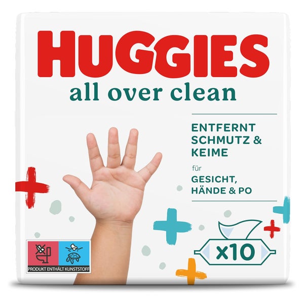Huggies Baby-Feuchttücher All Over Clean, 10 x 56 Tücher 560 St