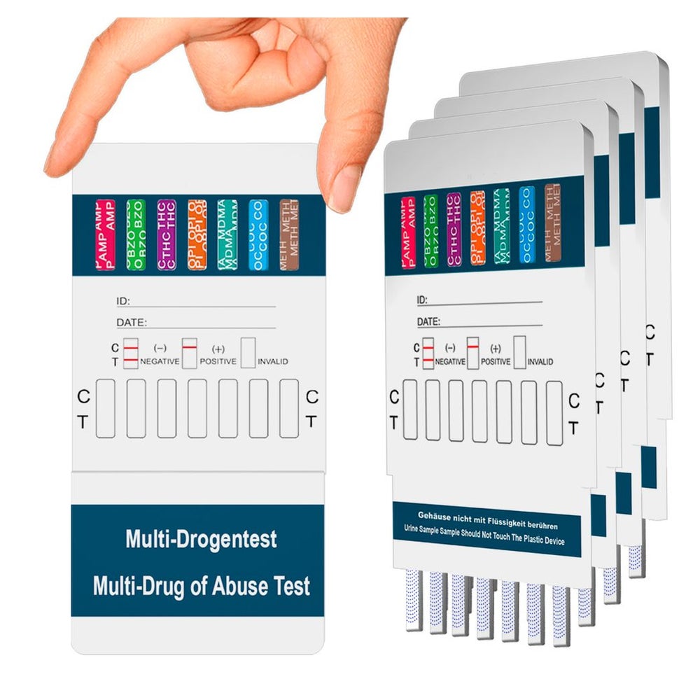 BMUT 10in1 Multi Drogentest Urintest – 10 Drogenarten 5 St