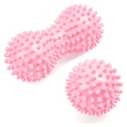 Massagebälle Faszienball Igelball 2er Noppen Rücken 2er-(ros 1 St
