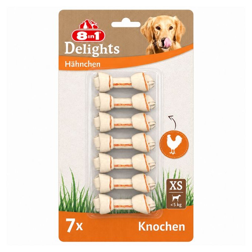 8in1 Delights Chicken Knochen XS 7 St