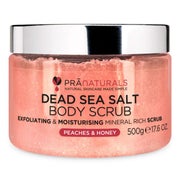 PraNaturals Körperpeeling mit Salz aus dem Toten Meer und Pfirsich & Honig 500 g