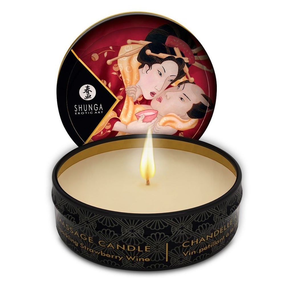 Shunga Erotic Art - "Mini Caress" Erdbeere & Cava 30 ml