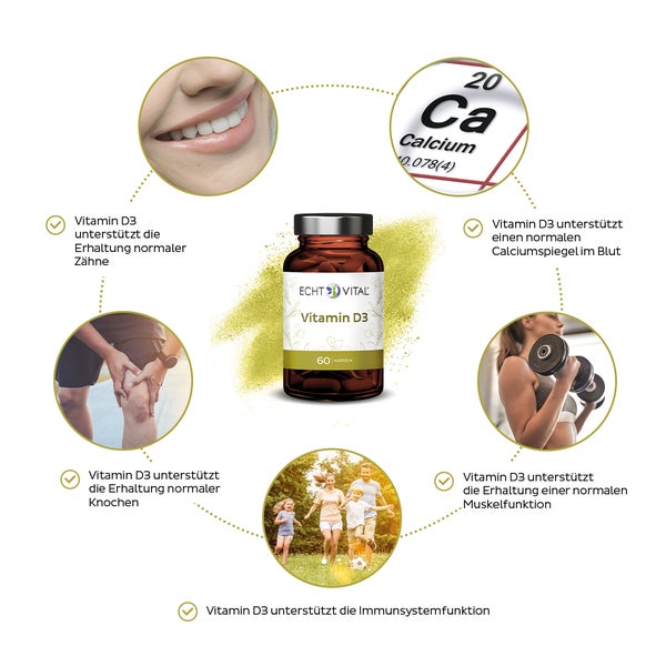 Echt Vital KombiStarterpaket Vitamin D3 + K2 + Magnesium 1 St, 1 St