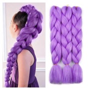 Haar Extensions Lila Kunsthaar 24Zoll JumboBraids Zopf A36# 1 St