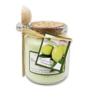 Florex Badesalz Olivenöl Glas mit Holzlöffel 300 g