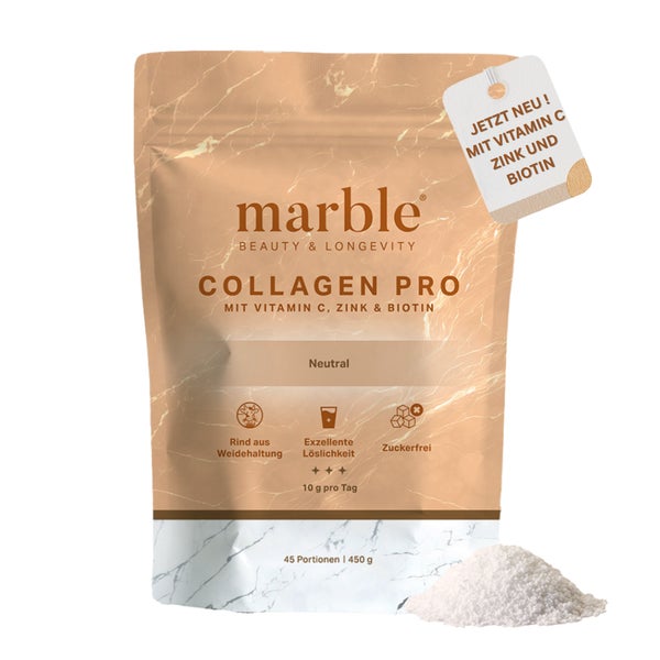 marble Collagen Pro Neutral mit Vitamin C, Zink & Biotin 450 g