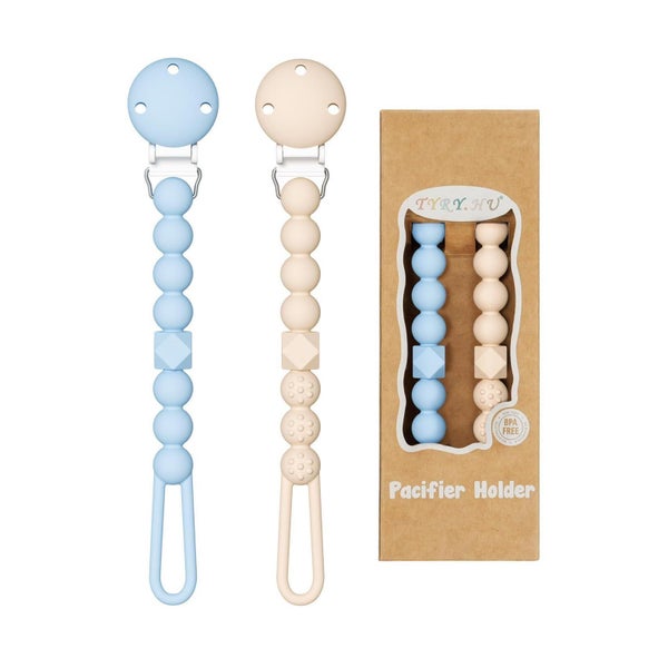 Scherkette Silikon Dummy Clips Halter Beißring 1 St