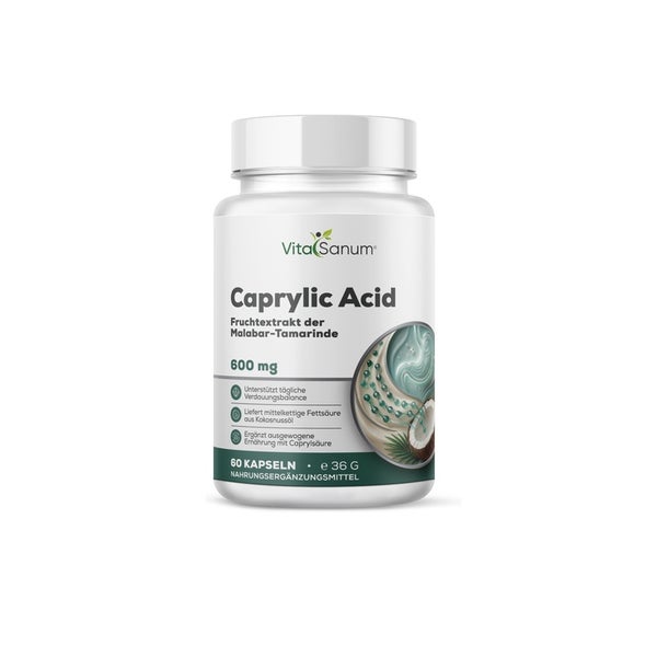 VitaSanum® – Caprylsäure (Octansäure) – 600 mg – 60 Softgelkapseln 60 St