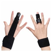 COOL-i Fingerschiene Schwarz mit Alu Stütze 1 St