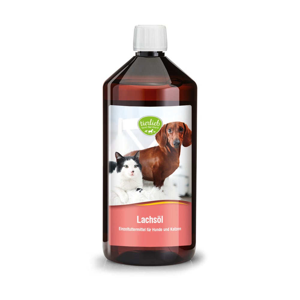 Sanct Bernhard tierlieb Lachsöl für Hunde und Pferde 1000 ml