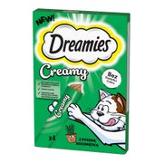 DREAMIES Creamy Zusatzfutter mit Katzenminze 4x10 g 0,04 kg
