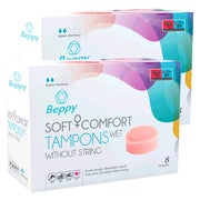 Produktabbildung: «WET» Soft Beppy Wet Comfort Tampons ohne Faden (16 Stück) 16 St
