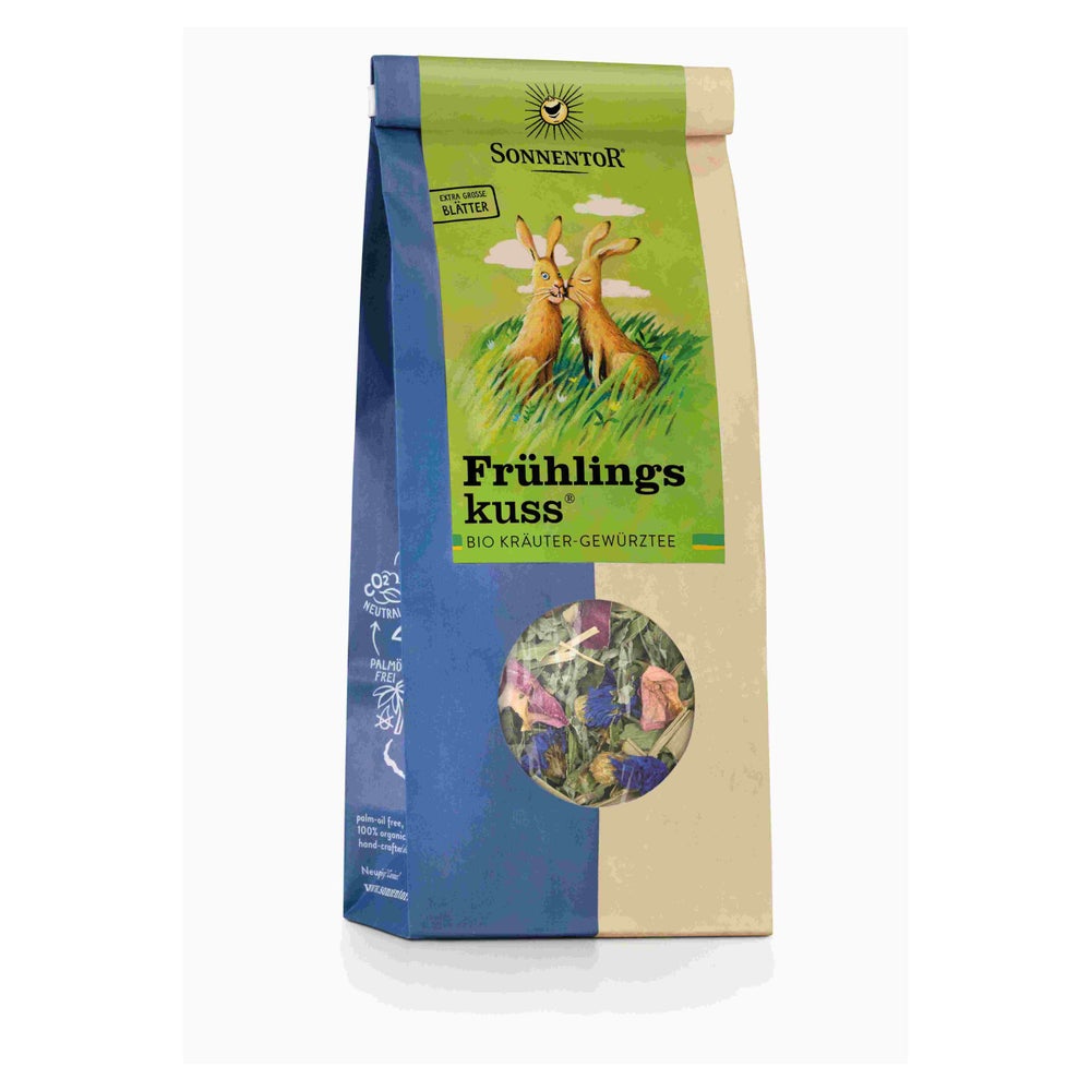 Frühlingskuss® Kräutertee lose bio – 80 g erfrischende Bio-Kräutermischung 80 g