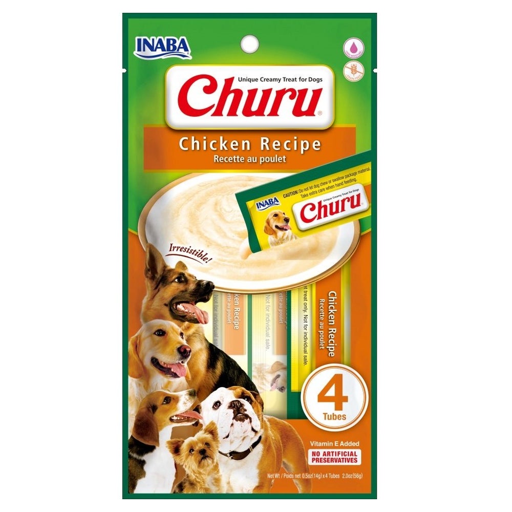 INABA Churu Chicken recipe 4x14g Huhn für Hunde 0,056 kg
