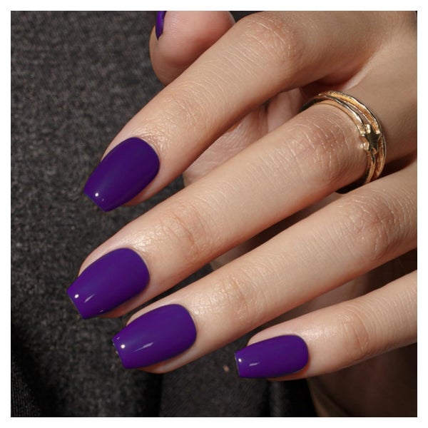 Press On Nägel Kurz Sarg Beerenviolett Set 30 Stück Purple 1 St