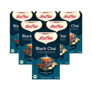Yogi Tea - Black Chai Bio Gewürztee | 6 x 37,4g 6x17 St