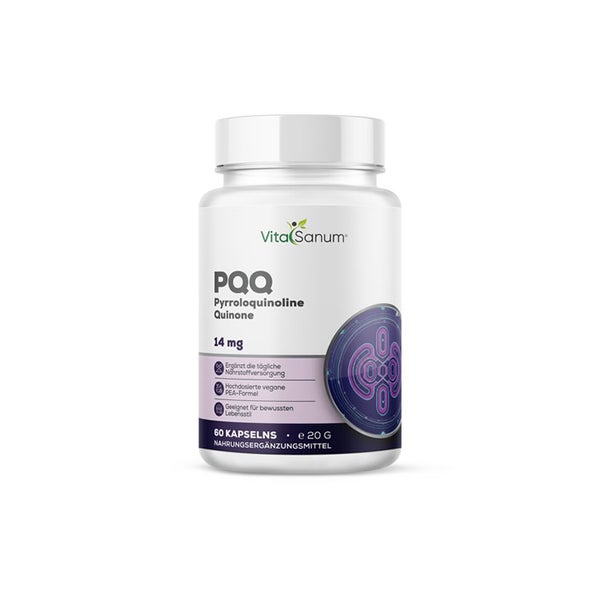 VitaSanum®- PQQ – 14 mg reines PQQ – 60 Kapseln  St