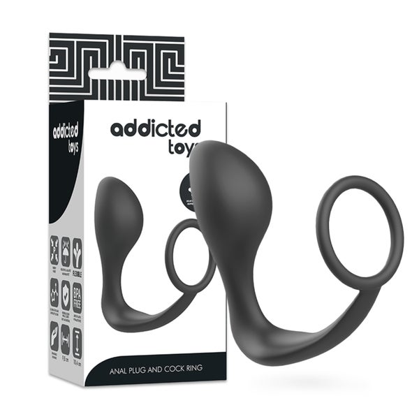 Addicted Toys - Flexibler Analplug mit Silikonring