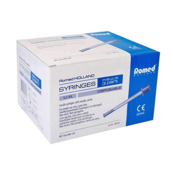 Romed Insulinspritzen U-50 steril 50 I.E. / 0,5 ml 100 St