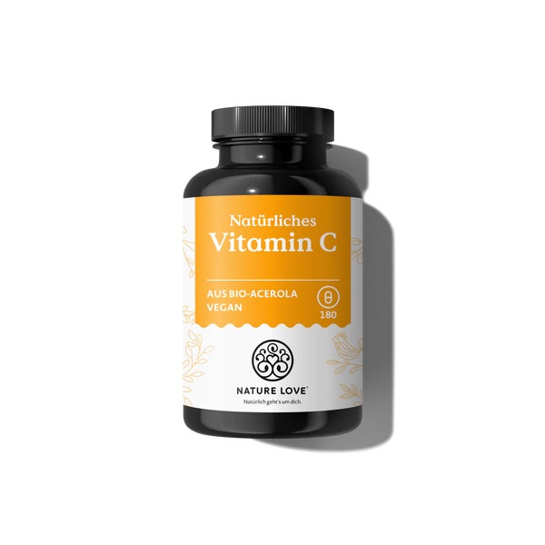 Vitamin C Acerola Bio 180 Kapseln Nature Love  St