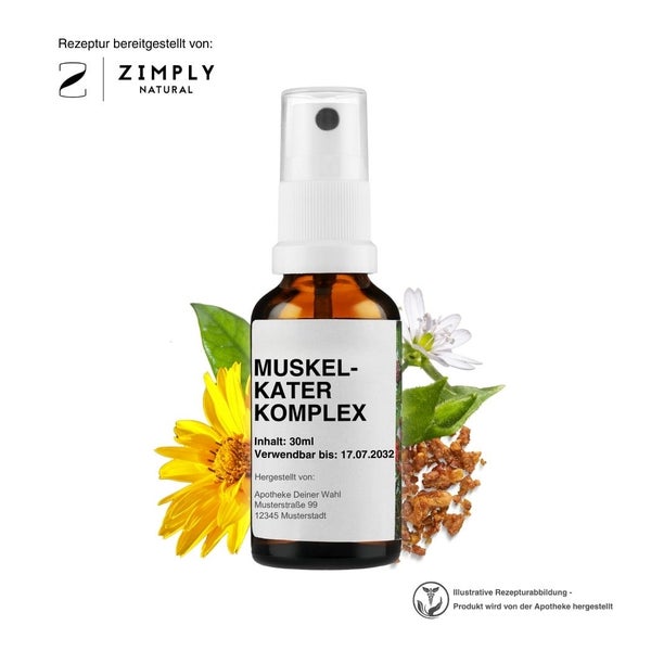 Zimply Natural MUSKELKATER KOMPLEX - Pflanzbasierte Rezeptur 30 ml