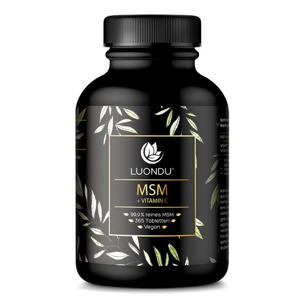 MSM 2000mg mit Vitamin C - 365 Tabletten - Luondu 365 St