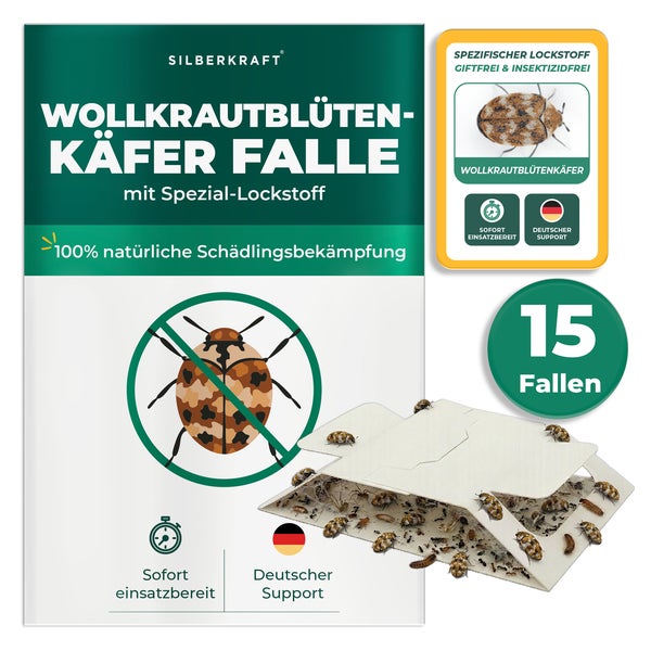 Silberkraft Wollkrautblütenkäferfalle 15 Fallen 15 St