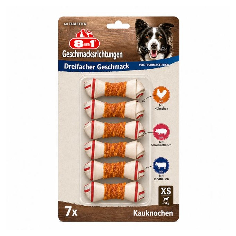 8in1 Triple Flavour Knochen XS 7 St