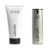 LAYZIN Anti-Aging Gesichtspeeling und Serum Set 1 St