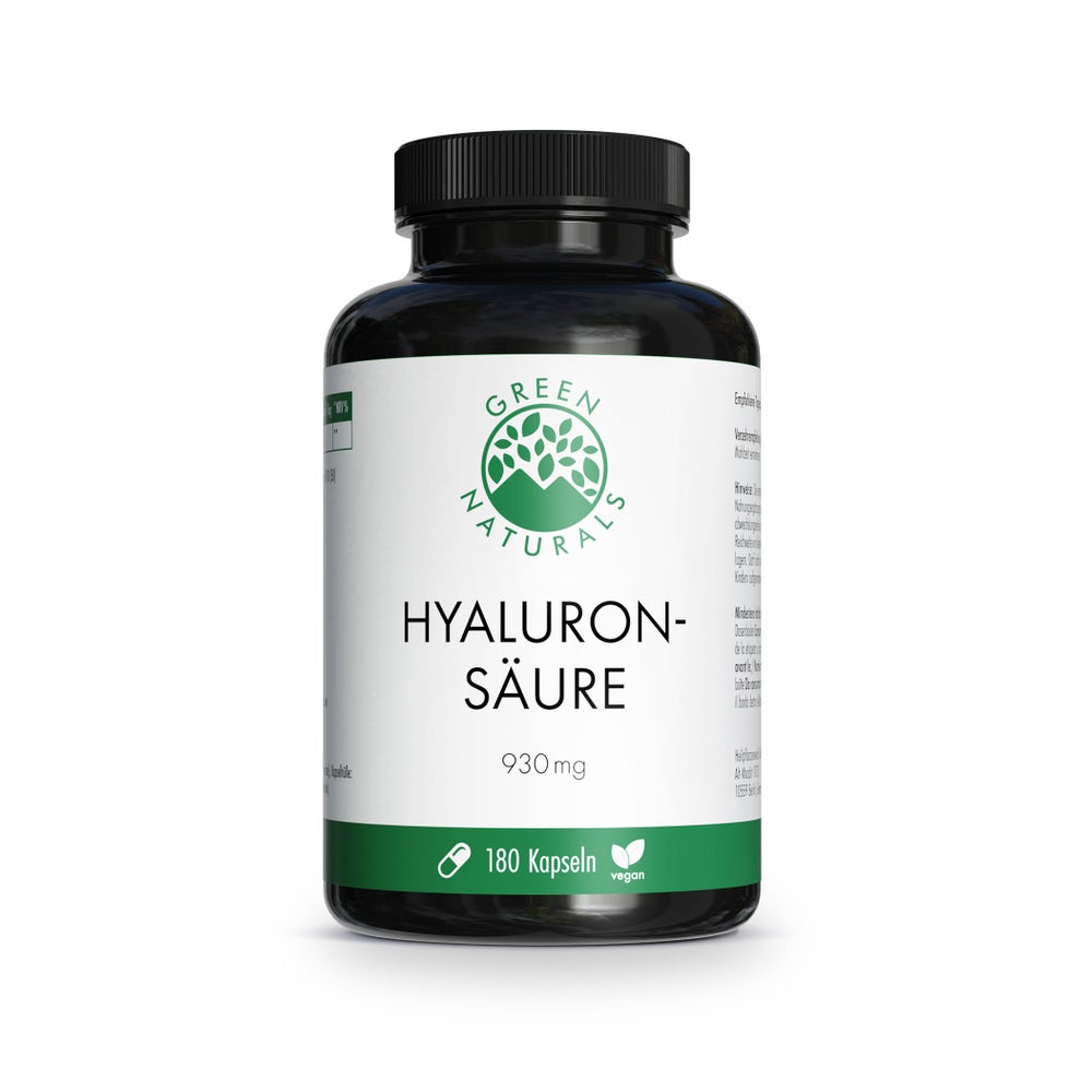 GREEN NATURALS Hyaluronsäure 930 mg vegan Kapseln 180 St