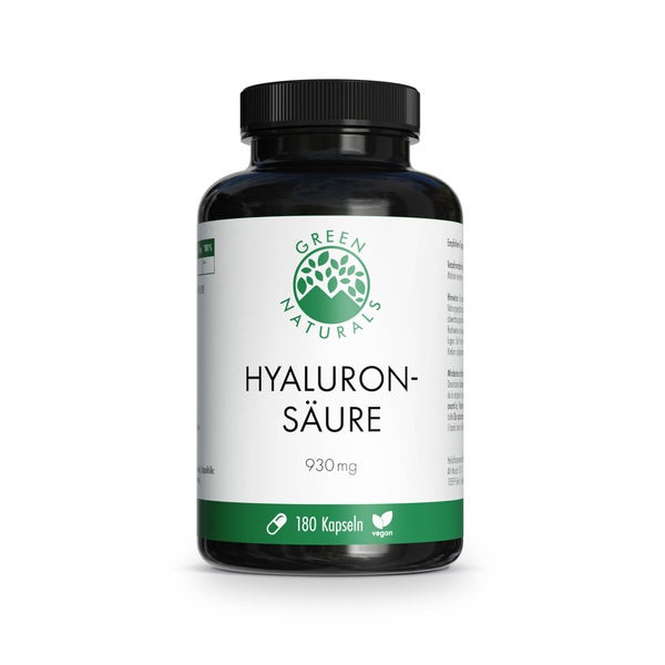 GREEN NATURALS Hyaluronsäure 930 mg vegan Kapseln 180 St