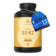 Produktabbildung: Vitamin D3 K2 Testsieger - D3 2500 IE - 1 Jahr Vorrat 365 St